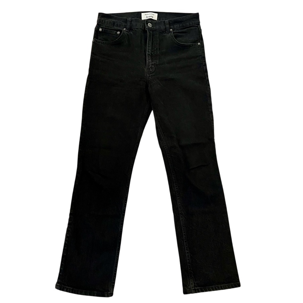 Reformation Black Wash Jeans, 29